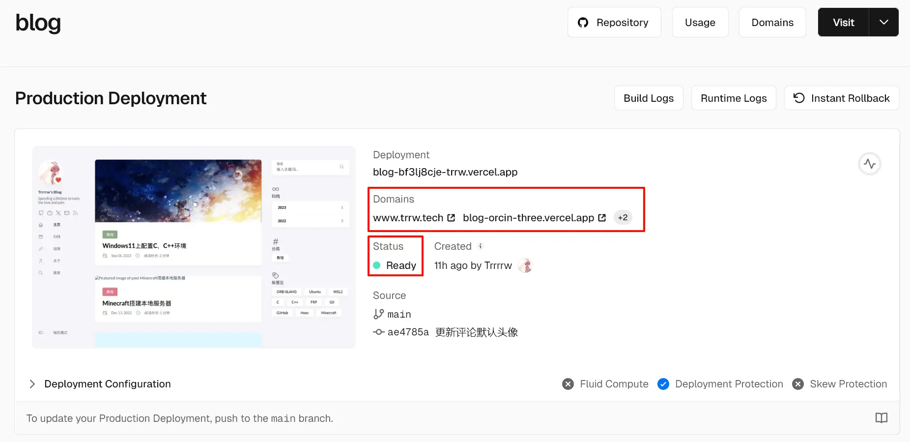 项目页面
