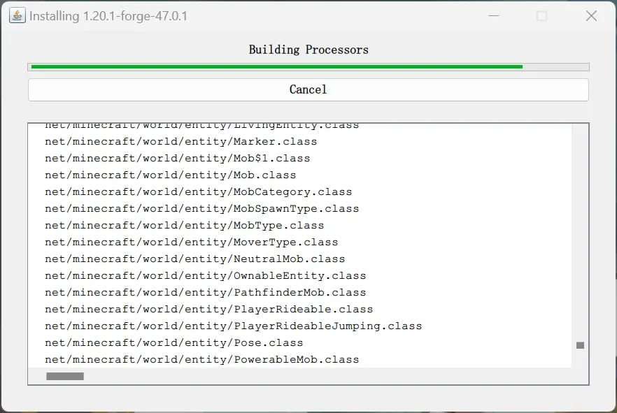 Forge-installing